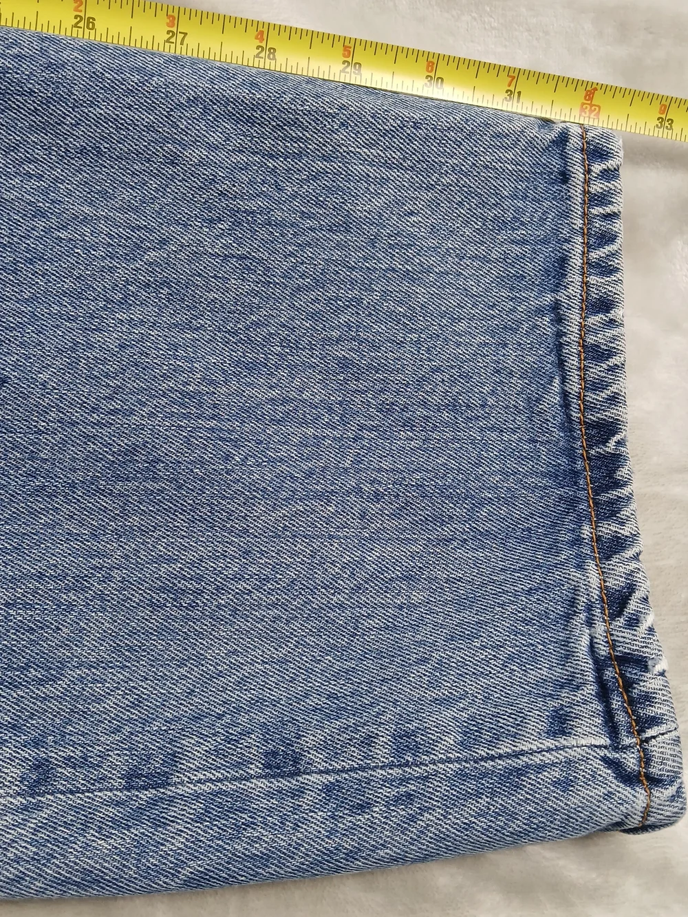 Levi's 501 Jeans 40x32 Men's Tagged 40x34 Straight Leg Button Fly